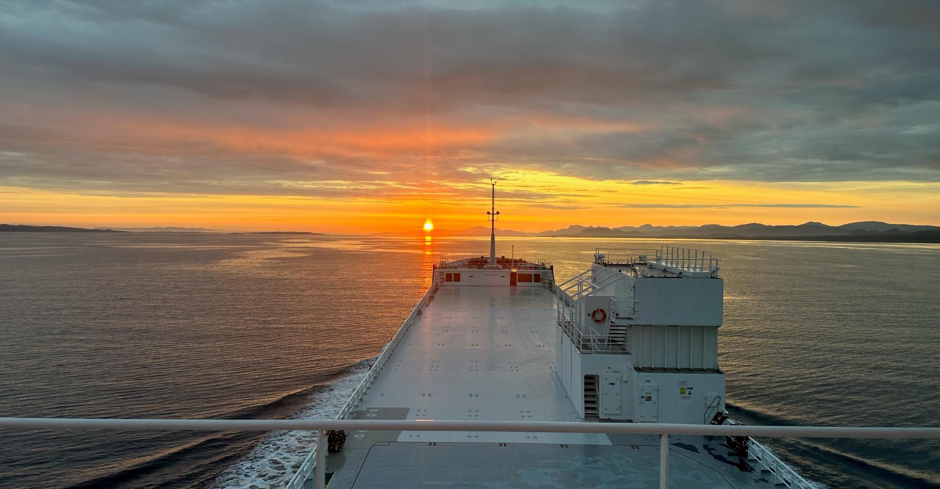 Lysbris sunset
